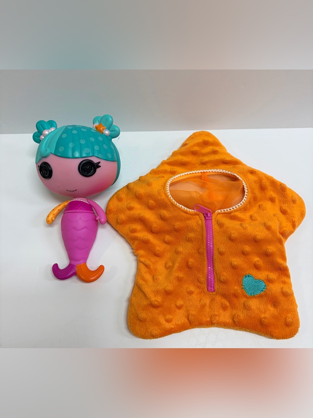 Lalaloopsie Tadpole Little Mermaid 6” with Sleeping Bag Orange